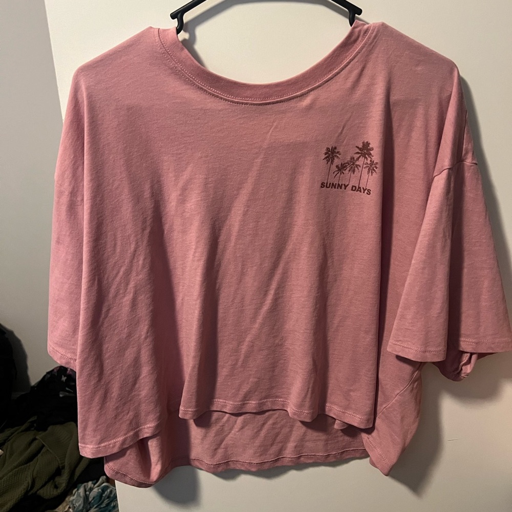 Cropped oversized t-shirt